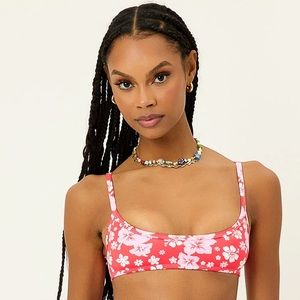 Frankies Bikinis Dallas Hibiscus Top
